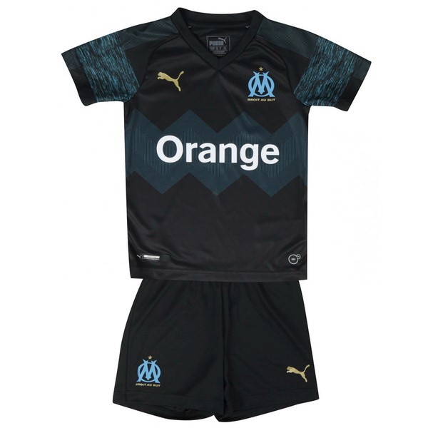 Maillot Football Marseille Exterieur Enfant 2018-19 Noir